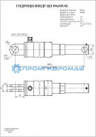Гидроцилиндр ЦП-50х535.02