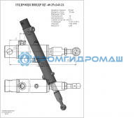 Гидроцилиндр ЦГ-40.25х243.22