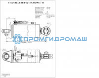 Гидроцилиндр ЦГ-160.80х750.11-01