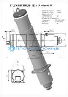 Гидроцилиндр ЦГ-125.100х600.55