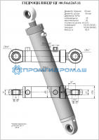 Гидроцилиндр ЦГ-80.56х1265.11