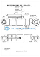 Гидроцилиндр ЦГ-100.50х875.11