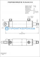 Гидроцилиндр ЦГ-50.30х160.23