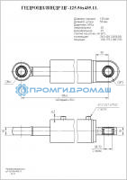 Гидроцилиндр ЦГ-125.56х435.11