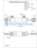 Гидроцилиндр ЦГ-40.20х200.11