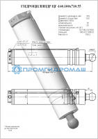 Гидроцилиндр ЦГ-160.100х710.55