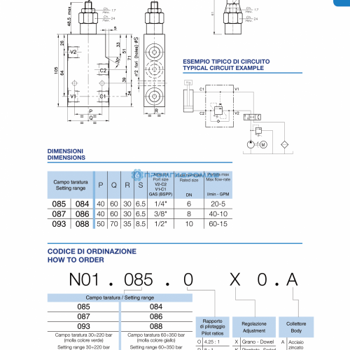 Клапан одностороннего действия с внешним управлением A-OWC-SE-001.448.GXO.A