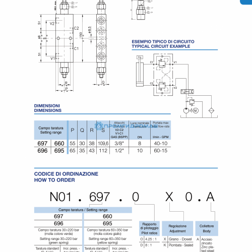 Клапан двустороннего действия A-OWC-C-DE-LU-N01.697.DKO.A